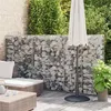 Image de vidaXL Mur à gabion avec couvercles Acier galvanisé 100x20x150 cm143579