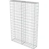 Image de vidaXL Mur À Gabion Avec Couvercles Acier Galvanisé 100 X 20 X 150 Cm