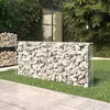 Image de vidaXL Vidaxl Mur À Gabion Avec Couvercles Acier Galvanisé 200 X 20 X 85 Cm