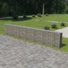 Image de Vidaxl Mur Ã Gabion Avec Couvercles Acier GalvanisÃ© 600 X 30 X 100 Cm
