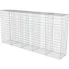 Image de vidaXL Vidaxl Mur En Gabion Avec Couvercles Acier Galvanisé 300 X 50 X 150 Cm