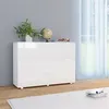 Image de vidaXL Buffet Blanc brillant 107x35x80,5 cm283718