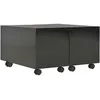 Image de vidaXL Table Basse Noir Brillant 60x60x35 Cm Aggloméré - Vidaxl