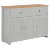 Image de vidaXL Buffet Gris 112x35x81 cm283743