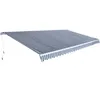 Image de vidaXL Auvent pliable manuel 600 cm Bleu/blanc276352
