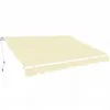 Image de vidaXL Auvent pliable manuel 600 cm Crème