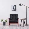 Image de Fauteuil Noir Similicuir