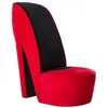 Image de vidaXL Chaise en forme de talon haut rouge velours248644