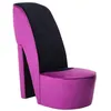 Image de vidaXL Chaise en forme de chaussure à talon haut Violet Velours248645