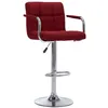 Image de vidaXL Chaise de bar Bordeaux Tissu
