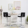 Image de vidaXL Chaises de bar lot de 2 noir tissu