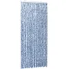Image de vidaXL Moustiquaire Bleu blanc et argenté 100x220 cm Chenille