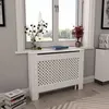 Image de vidaXL Cache-radiateur Blanc 112x19x81,5 cm MDF284323