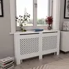 Image de vidaXL Cache-radiateur Blanc 152x19x81,5 cm MDF284324