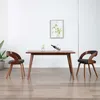 Image de vidaXL Chaises à manger lot de 2 gris foncé bois courbé et tissu283103