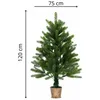 Image de vidaXL Arbre de Noël artificiel Aiguilles réalistes 90 cm Vert