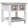 Image de vidaXL Table d'appoint Gris 40x40x40 cm Bois de Paulownia
