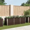 Image de vidaXL Lit surélevé de jardin Marron 240x80x77 cm Acier galvanisé45713