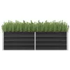 Image de vidaXL Lit surélevé de jardin Anthracite 160x40x45 cm Acier galvanisé