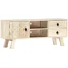 Image de vidaXL Vidaxl Meuble Tv 110 X 30 X 44 Cm Bois Massif De Manguier
