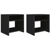 Image de vidaXL Tables de chevet 2 pcs Noir 40x30x40 cm Bois d'ingénierie800012