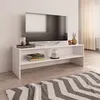 Image de vidaXL Meuble TV Blanc 120x40x40 cm Bois d'ingénierie800036
