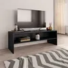 Image de vidaXL Meuble TV Noir 120x40x40 cm Bois d'ingénierie800037