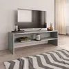 Image de vidaXL Meuble TV Gris béton 120x40x40 cm Bois d'ingénierie