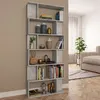 Image de vidaXL Bibliothèque/Séparateur de pièce Gris béton Bois d'ingénierie800094