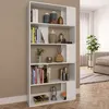 Image de vidaXL Bibliothèque/Séparateur de pièce Blanc Bois d'ingénierie800099