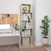 Image de vidaXL Bibliothèque/Séparateur de pièce Chêne sonoma Bois d’ingénierie800111