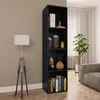 Image de vidaXL Bibliothèque/Meuble TV Blanc 36x30x143 cm Bois d'ingénierie800145