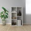 Image de vidaXL Bibliothèque/Buffet Blanc 50x25x80 cm Bois d’ingénierie800162