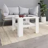 Image de vidaXL Table basse Blanc 60x60x42 cm Bois d ingénierie800207