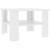 Image de vidaXL Table Basse Blanc 60 X 60 X 42 Cm Aggloméré