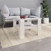 Image de vidaXL Table basse Blanc brillant 60x60x42 cm Bois d’ingénierie800213
