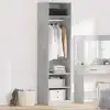 Image de vidaXL vidaXL Garde-robe Gris béton 50x50x200 cm Bois d'ingénierie