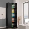 Image de vidaXL Armoire de bureau Noir 60x32x190 cm Bois d'ingénierie800298