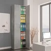 Image de vidaXL Armoire de bureau Gris béton 60x32x190 cm Bois d'ingénierie800301