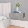Image de vidaXL Tables de chevet flottantes 2 pcs Gris béton Bois d'ingénierie800315
