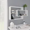 Image de vidaXL Étagères murales Blanc 104x20x58,5 cm Bois d'ingénierie800324