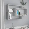 Image de vidaXL Étagères murales Gris béton 104x20x58,5 cm Bois d'ingénierie800328