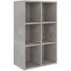Image de BibliothÃ¨que/Buffet Gris bÃ©ton 66x30x97,8 cm AgglomÃ©rÃ© - VidaXL