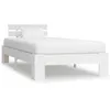 Image de vidaXL Cadre de lit sans matelas blanc bois de pin massif 90x200 cm283154