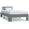 Image de vidaXL Cadre de lit sans matelas gris bois massif de pin 100x200 cm283167