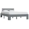 Image de vidaXL Cadre de lit sans matelas gris bois de pin massif 120x200 cm283168