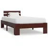 Image de vidaXL Cadre de lit sans matelas marron foncé bois pin massif 90x200cm283172