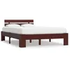 Image de vidaXL Cadre de lit sans matelas marron foncé pin massif 120x200 cm283174