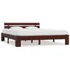 Image de vidaXL Cadre de lit sans matelas marron foncé 140x200 cm pin massif283177