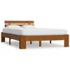 Image de vidaXL Cadre de lit Marron miel Bois de pin massif 120x200 cm